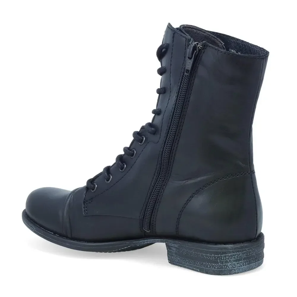 MIZ MOOZ LUKAS WOMEN'S LACE-UP BOOT BLACK 8